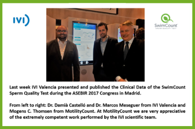 SwimCount's kliniske data blev præsenteret på ASEBIR 2017 konferencen i Madrid